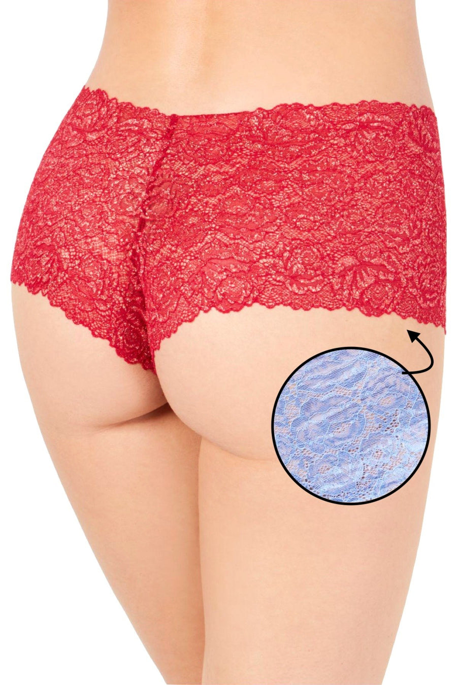INC International Concepts Lace Boyshort in Yacht Blue