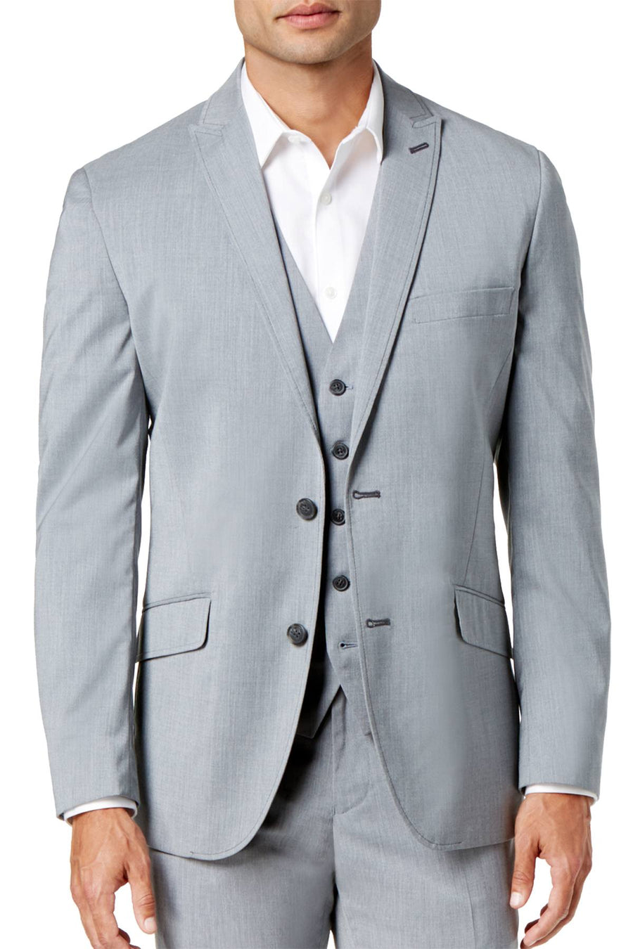 INC International Concepts Light Grey Marrone Vest