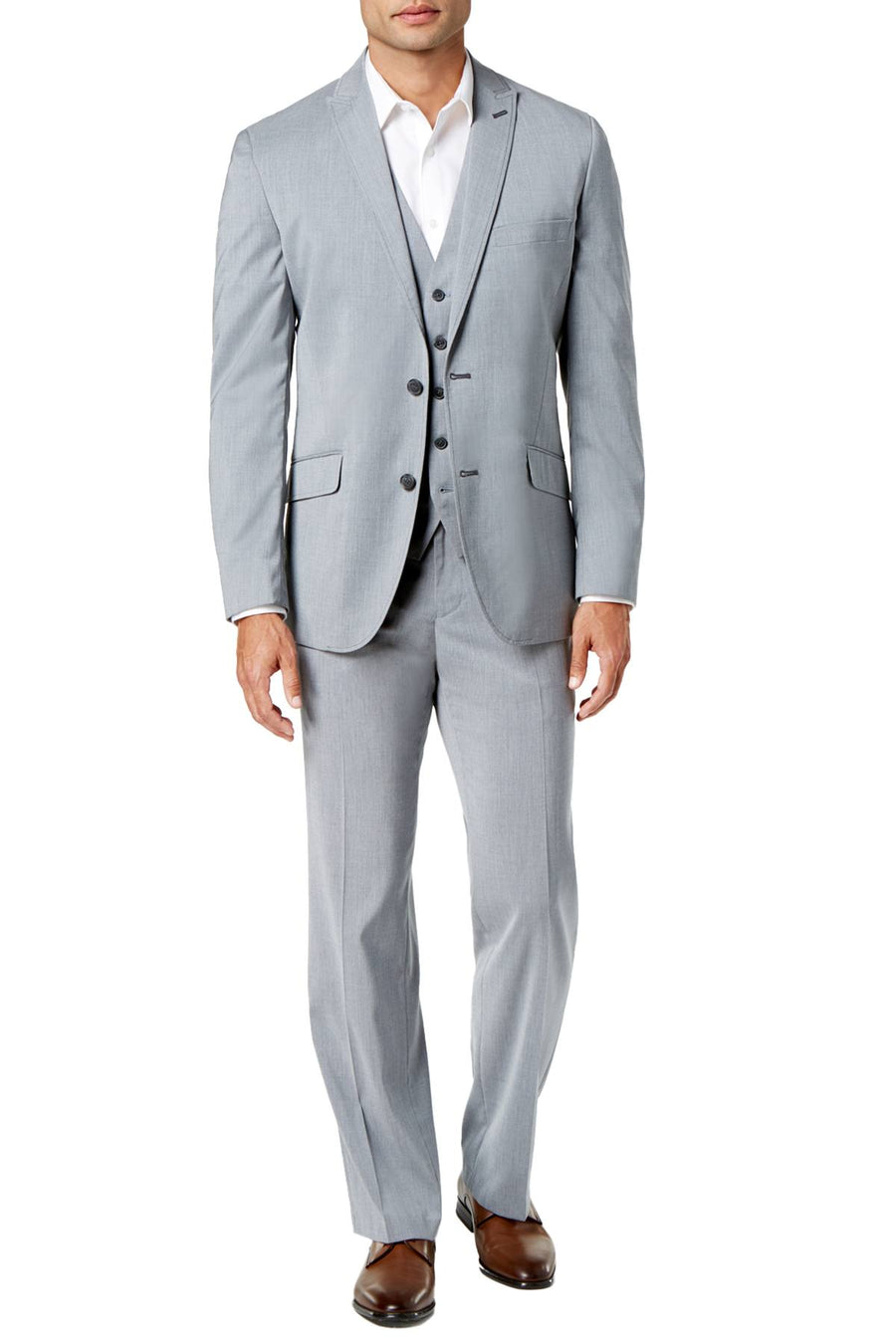 INC International Concepts Light Grey Marrone Vest