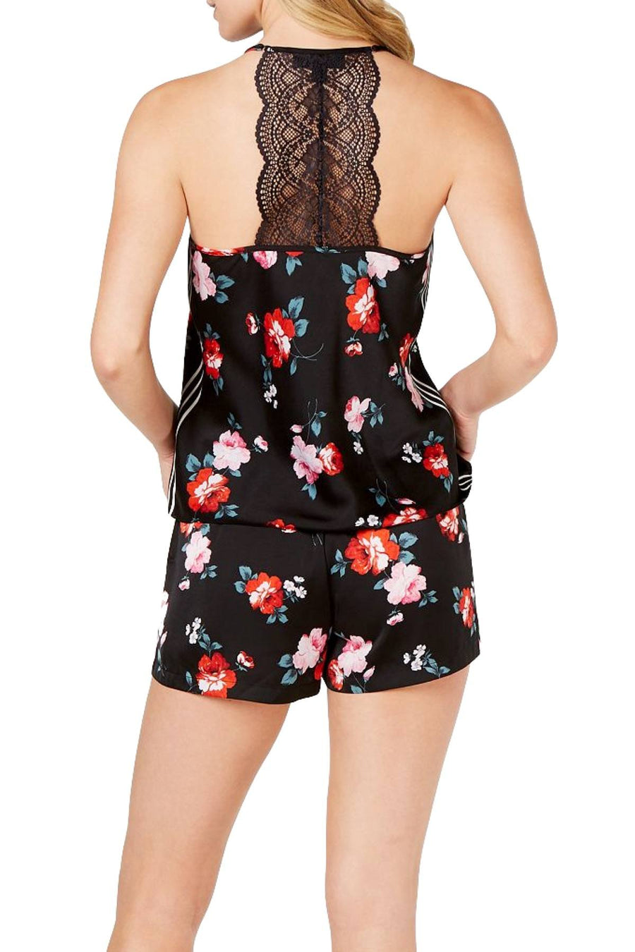 INC International Concepts PLUS Valentine Roses Satin Tuxedo Stripe Camisole