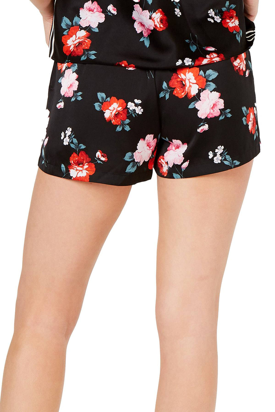 INC International Concepts PLUS Valentine Roses Satin Tuxedo Stripe Pajama Short