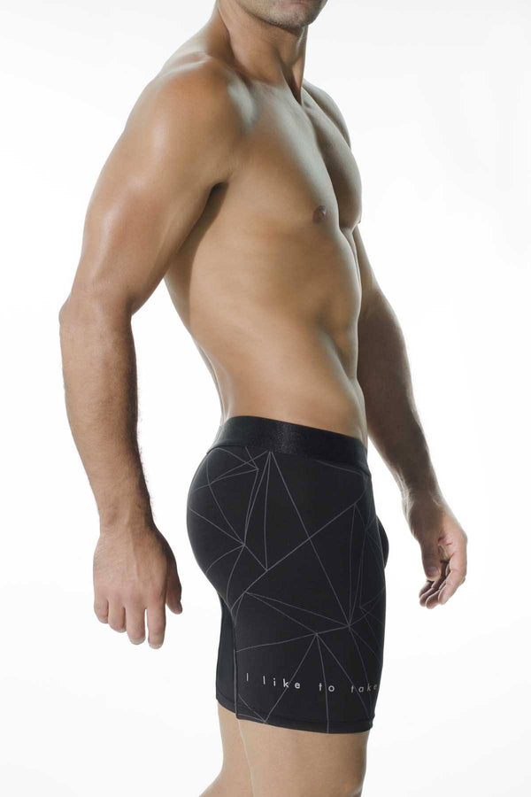 INIZIO Black Kendrik Microfiber Boxer Brief