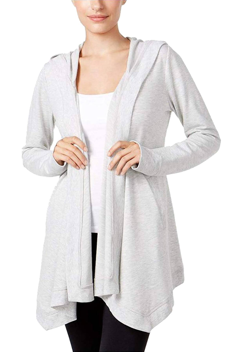 Ideology Heather-Grey Hooded Wrap