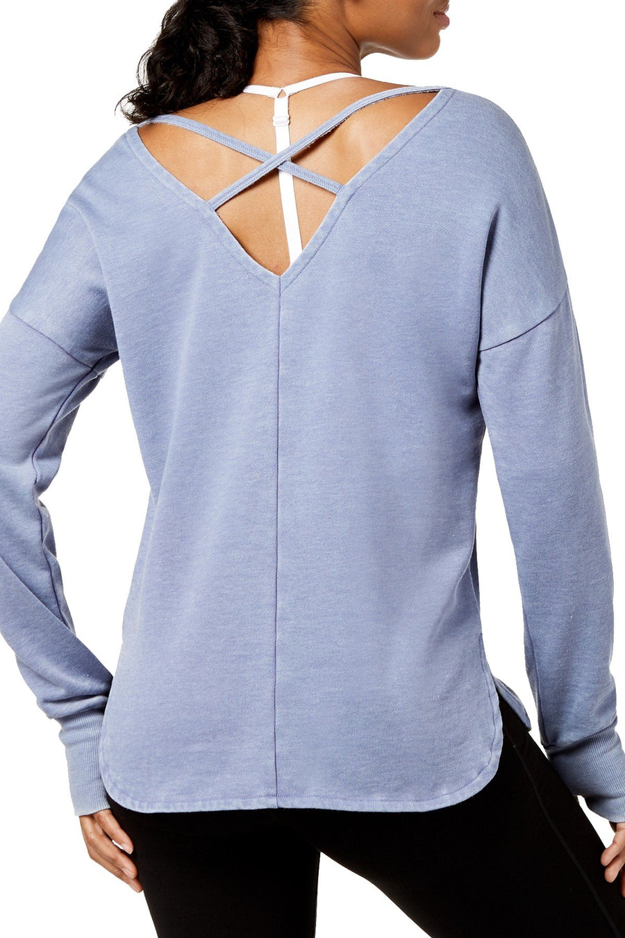 Ideology Infinity-Blue Graphic Cross-Back Pullover