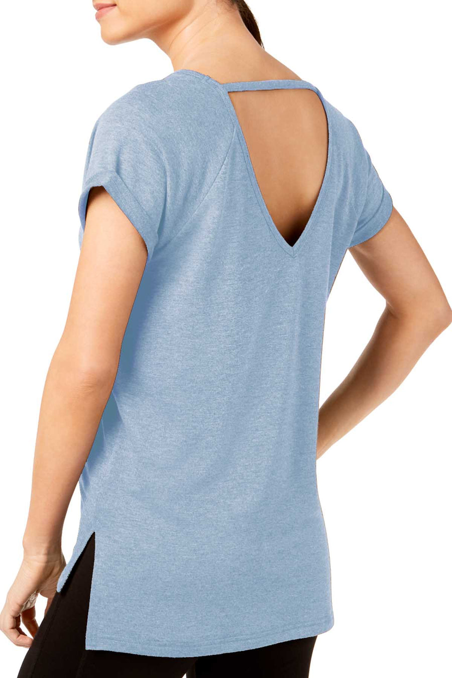 Ideology Infinity Heather V-Back T-Shirt
