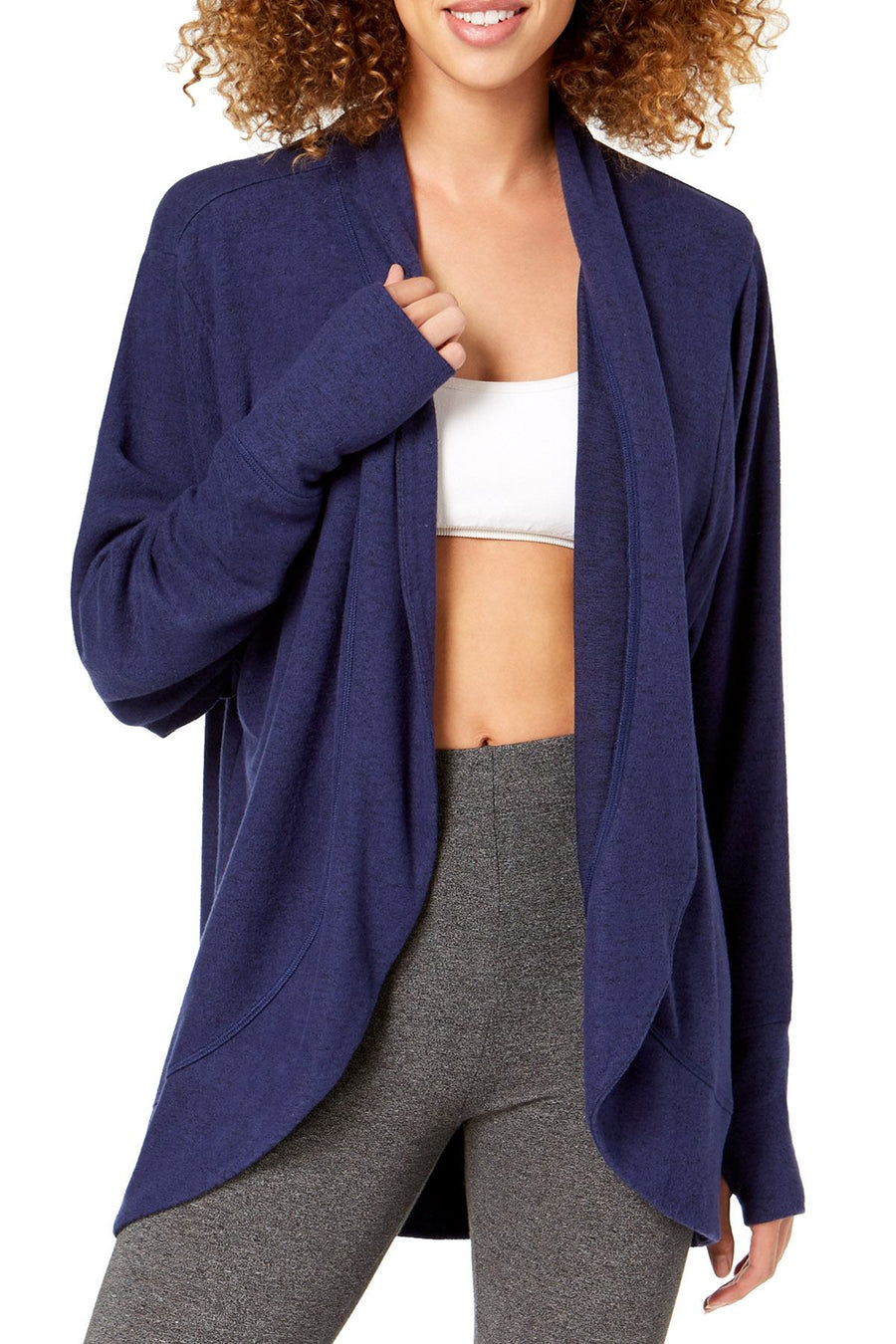 Ideology Navy Serenity Long Sleeve Wrap