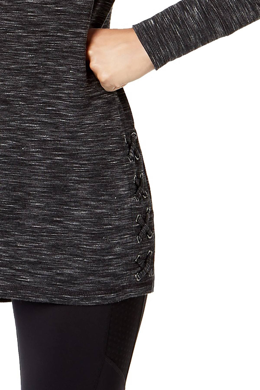 Ideology Noir Crisscross-Side Tunic