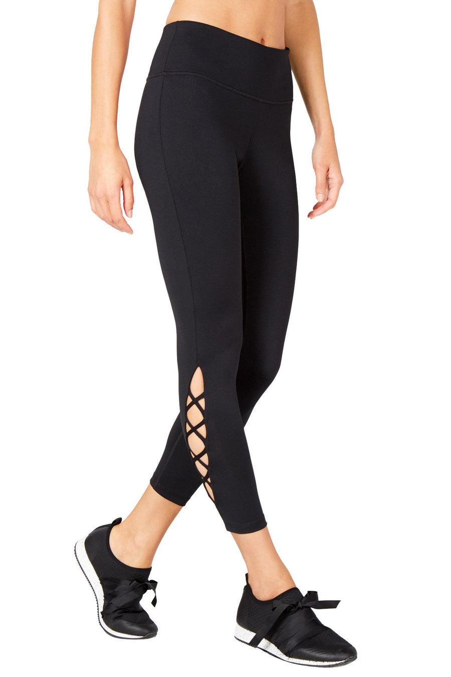 Ideology Noir Cut-Out Ankle Legging