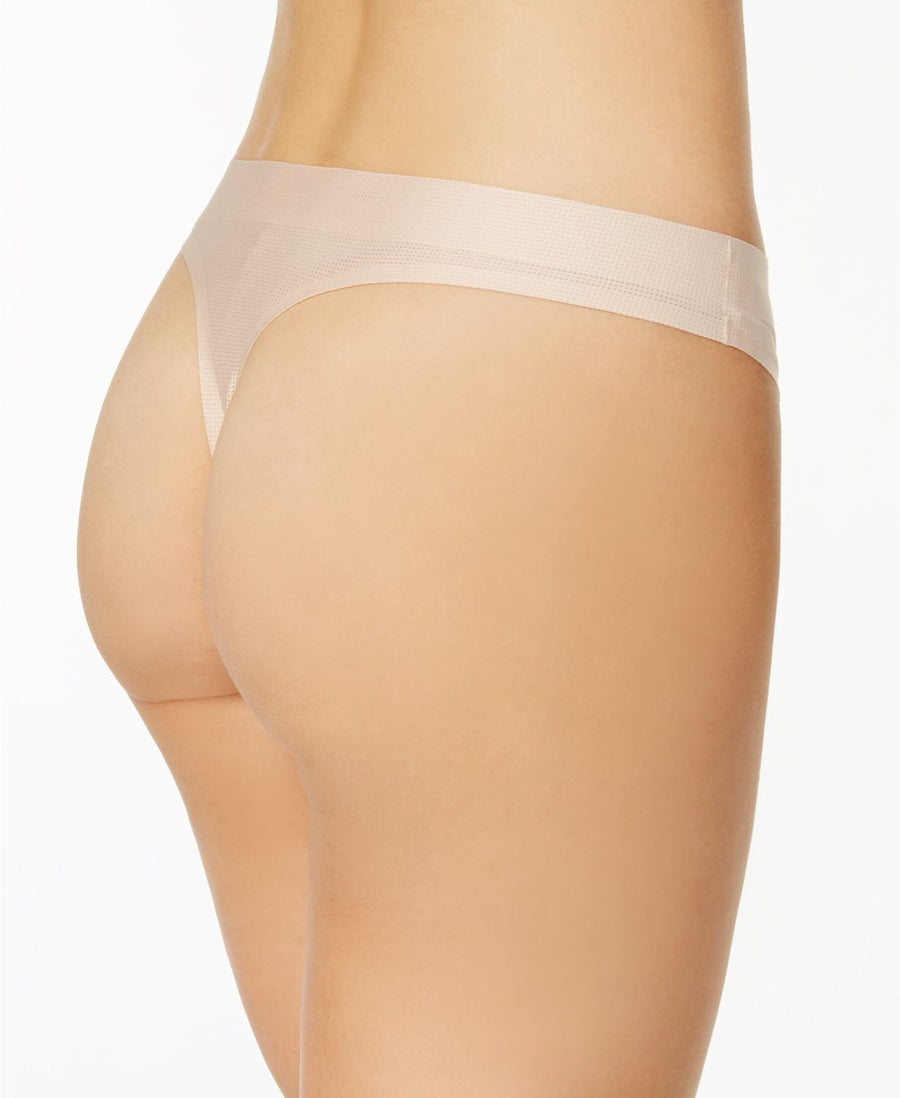 Ideology Sport Mesh Thong in Noir Black