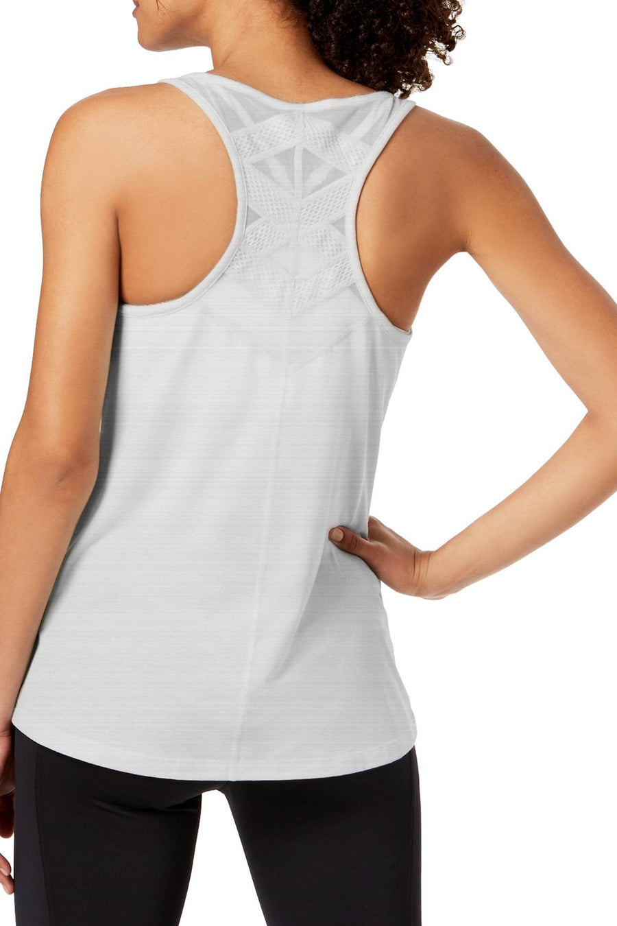 Ideology Whisper-Heather Mesh Racerback Tank Top
