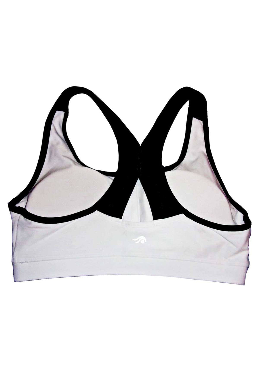 Ideology White Noir Zip Up High Impact Sports Bra