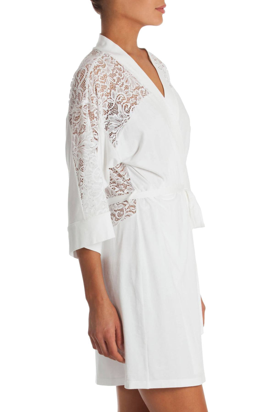 In Bloom by Jonquil White Lace Wrap/Robe