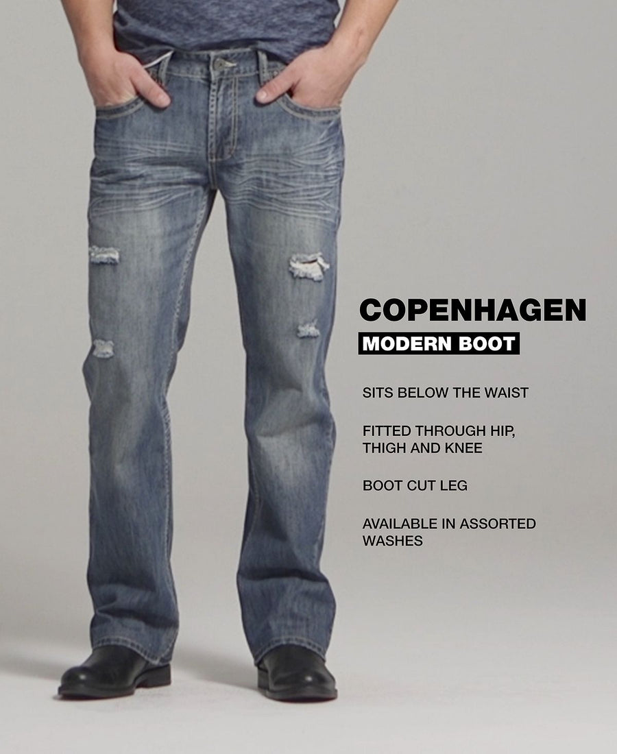 Inc International Concepts I.n.c. Modern Bootcut Jeans Cohen Medium Wash