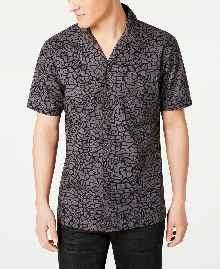 Inc International Concepts Inc Animal Print Camp Shirt Iron Gate