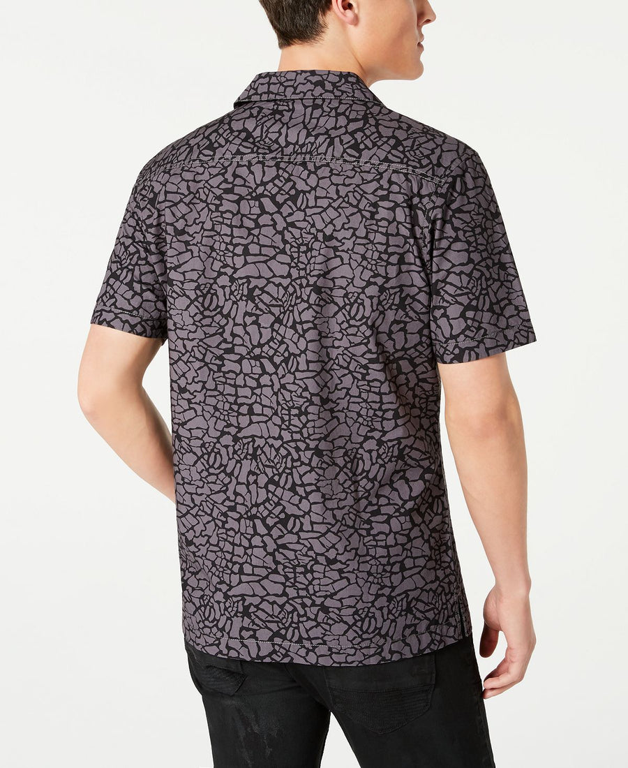Inc International Concepts Inc Animal Print Camp Shirt Iron Gate