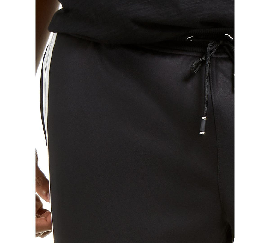 Inc International Concepts Inc Big & Tall Moto Side Stripe Joggers Deep Black