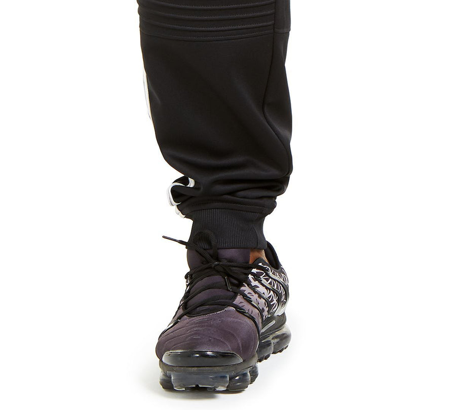 Inc International Concepts Inc Big & Tall Moto Side Stripe Joggers Deep Black