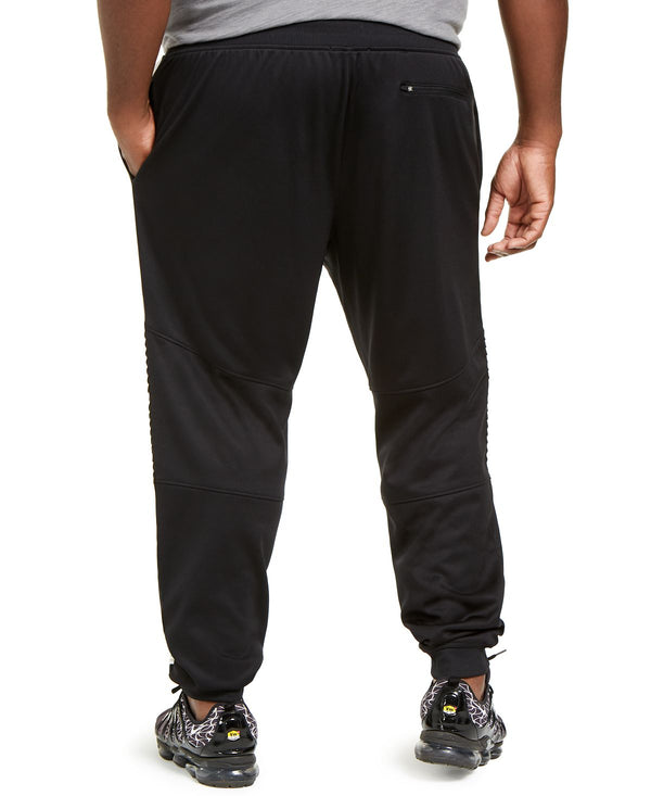 Inc International Concepts Inc Big & Tall Moto Side Stripe Joggers Deep Black