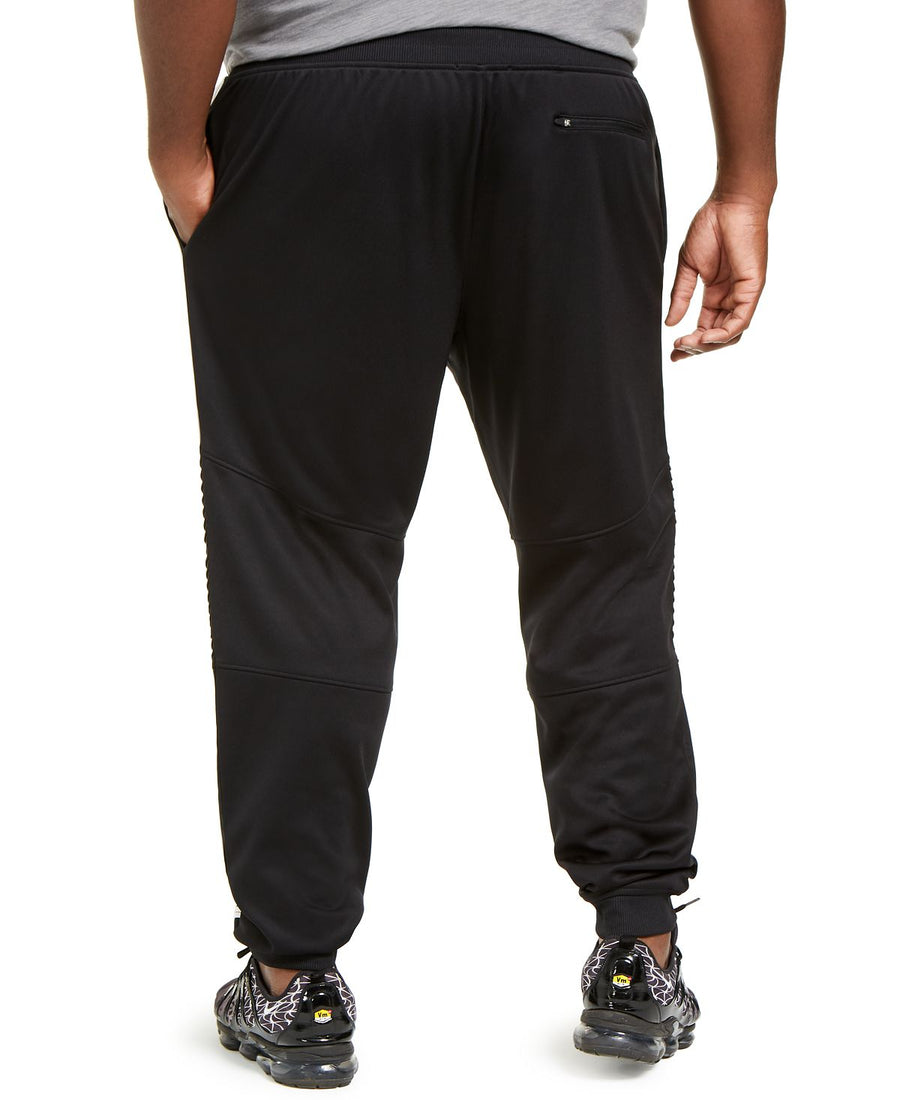 Inc International Concepts Inc Big & Tall Moto Side Stripe Joggers Deep Black