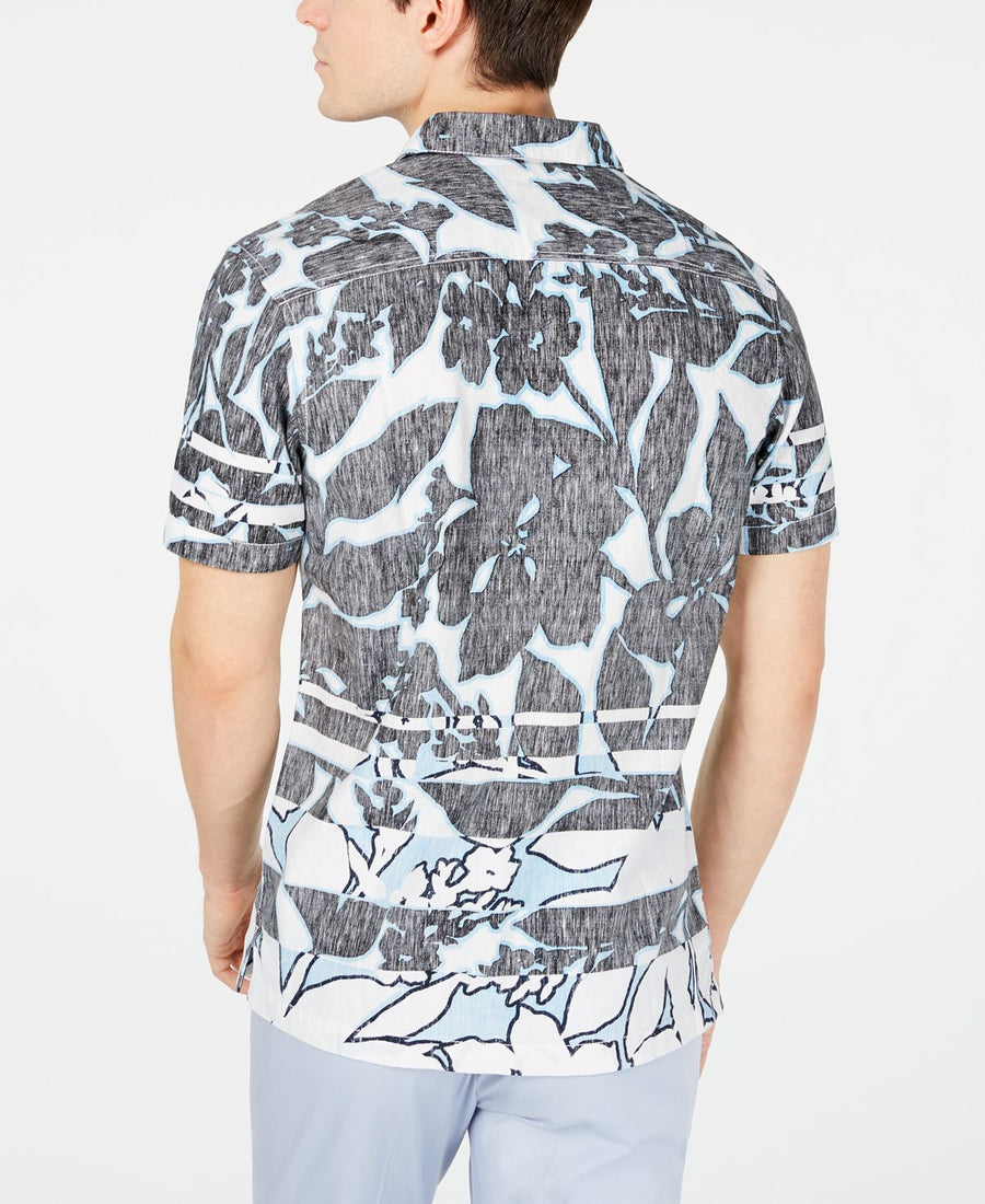 Inc International Concepts Inc Frag Pattern Shirt Pool Party Blue