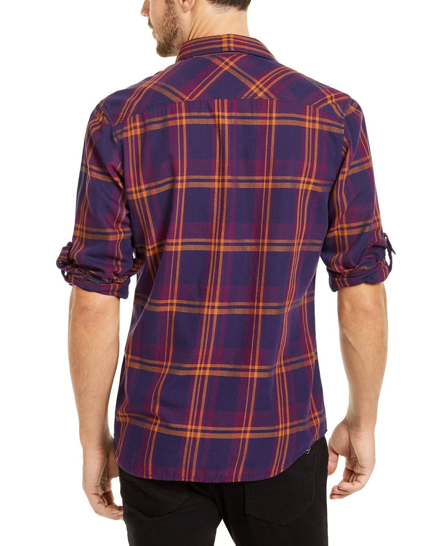 Inc International Concepts Inc Marc Plaid Shirt Deep Grape
