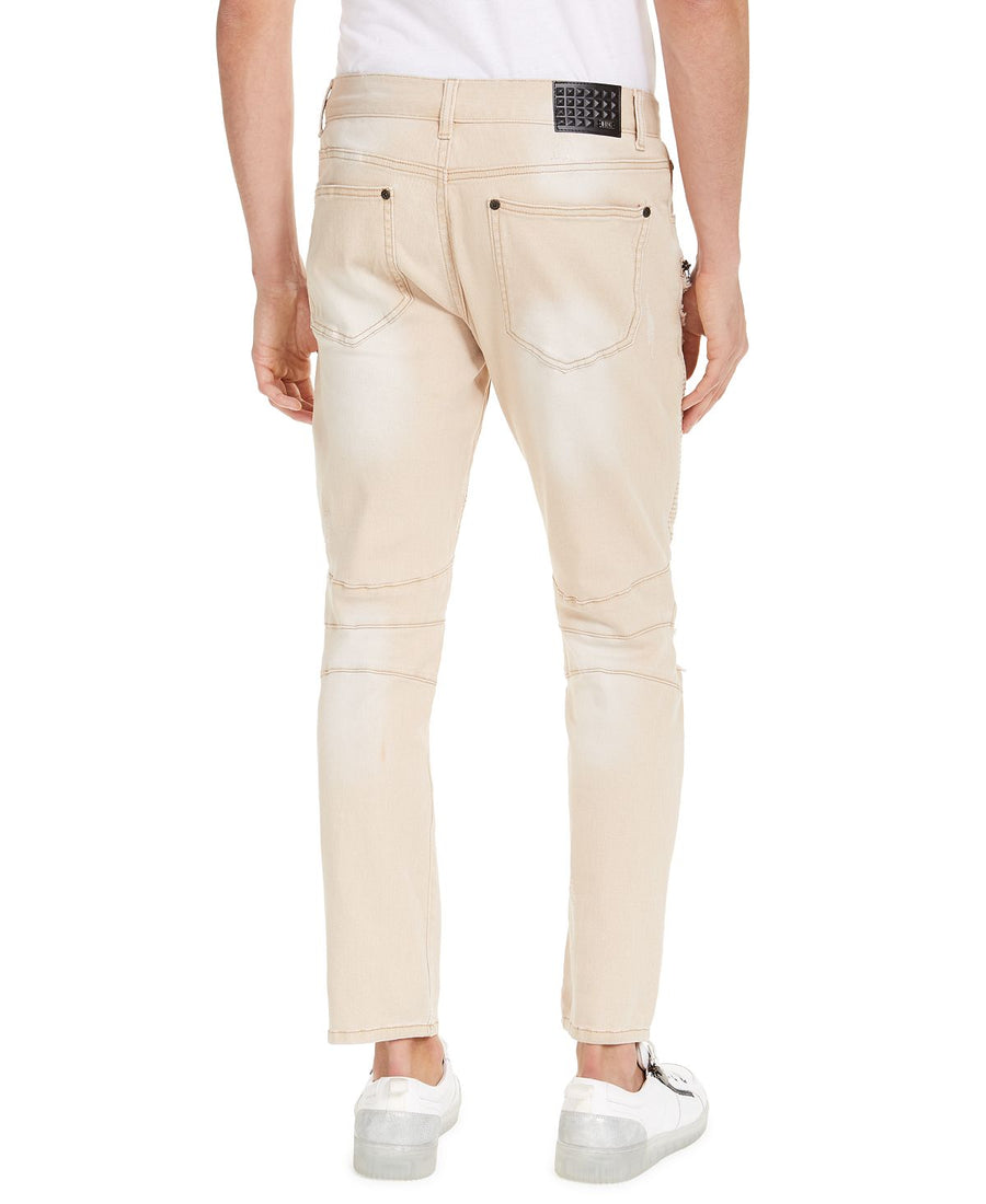 Inc International Concepts Inc Ripped Moto Skinny Jeans Walnut Beige