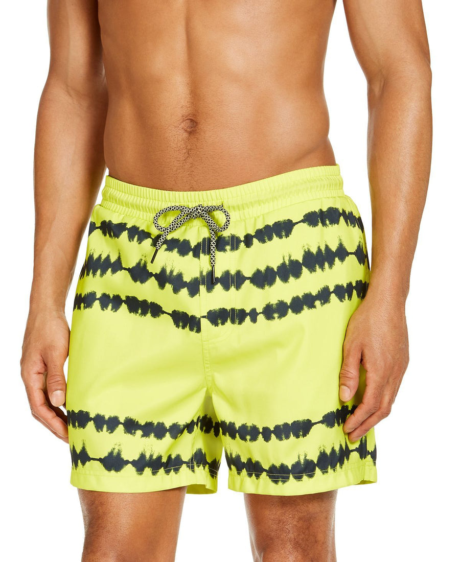 Inc International Concepts Inc Silas Tie Dye 5" Swim Trunks Evening Pr