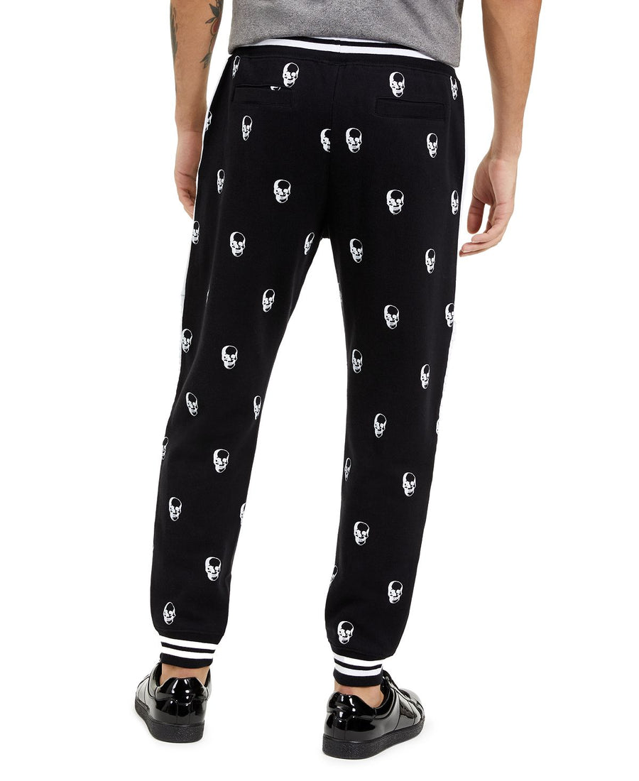 Inc International Concepts Inc Skull Jogger Pants Deep Black