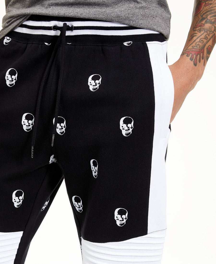 Inc International Concepts Inc Skull Jogger Pants Deep Black