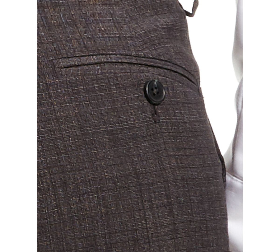 Inc International Concepts Inc Slim-fit Crosshatch Suit Pants Charcoal Combo