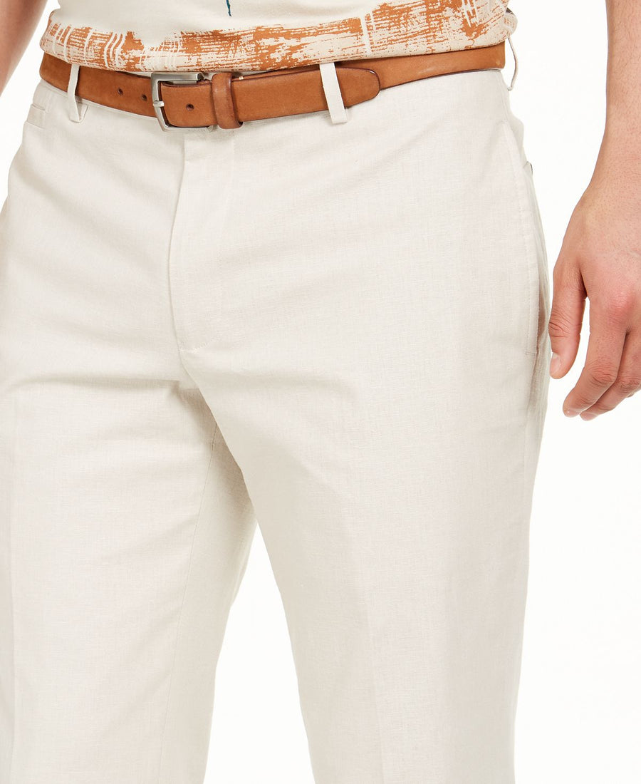 Inc International Concepts Inc Slim-fit Linen Jasper Pants Stone Block