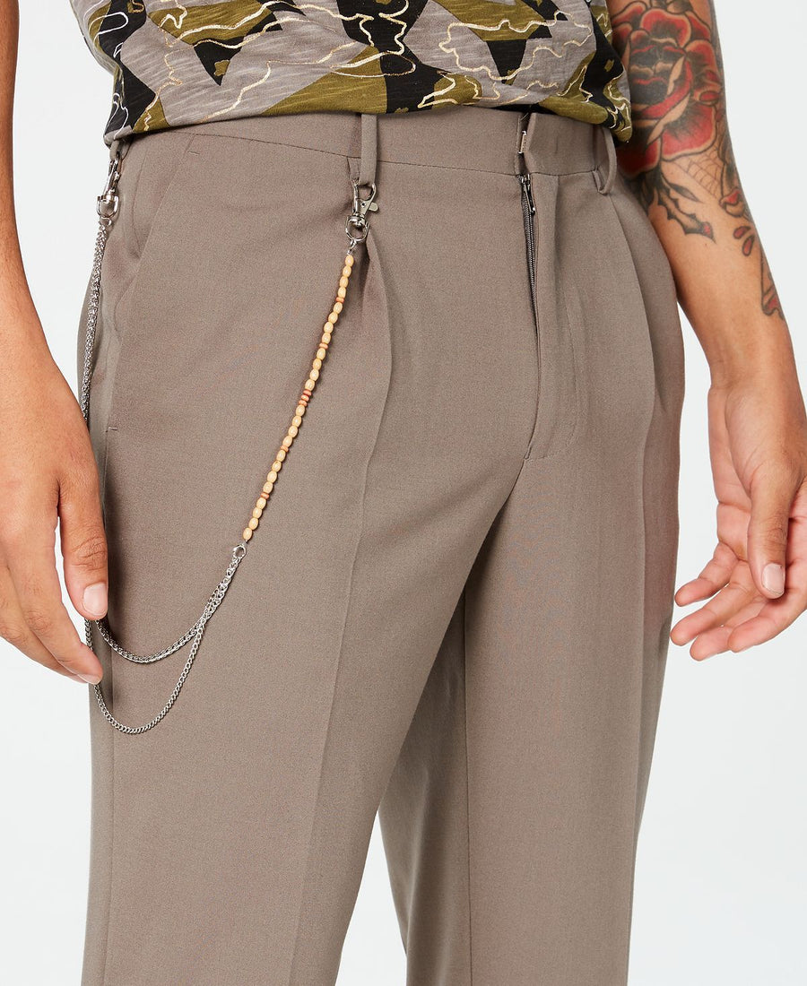 Inc International Concepts Inc Slim-fit Pleated Pants Taupe Tone