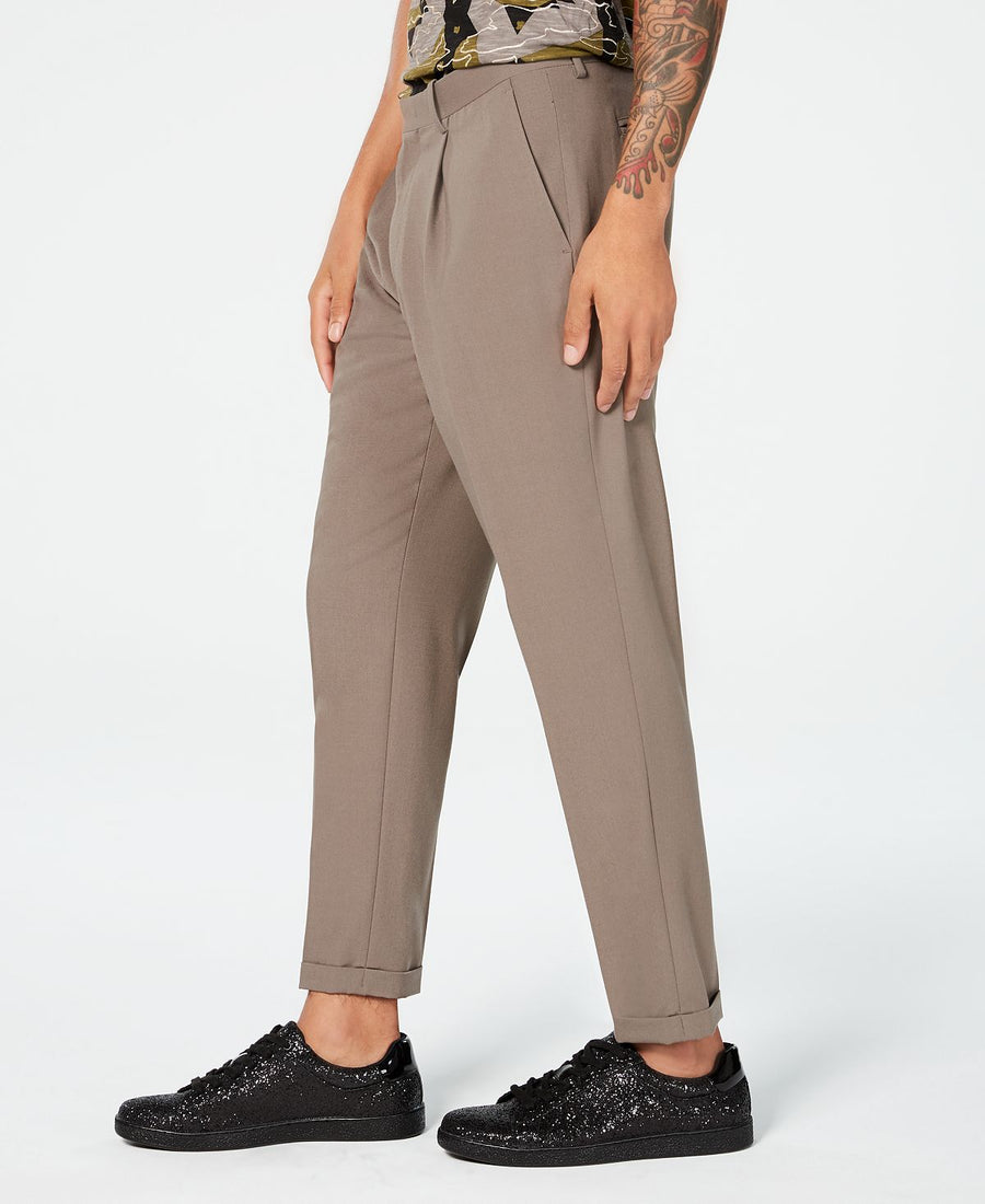 Inc International Concepts Inc Slim-fit Pleated Pants Taupe Tone