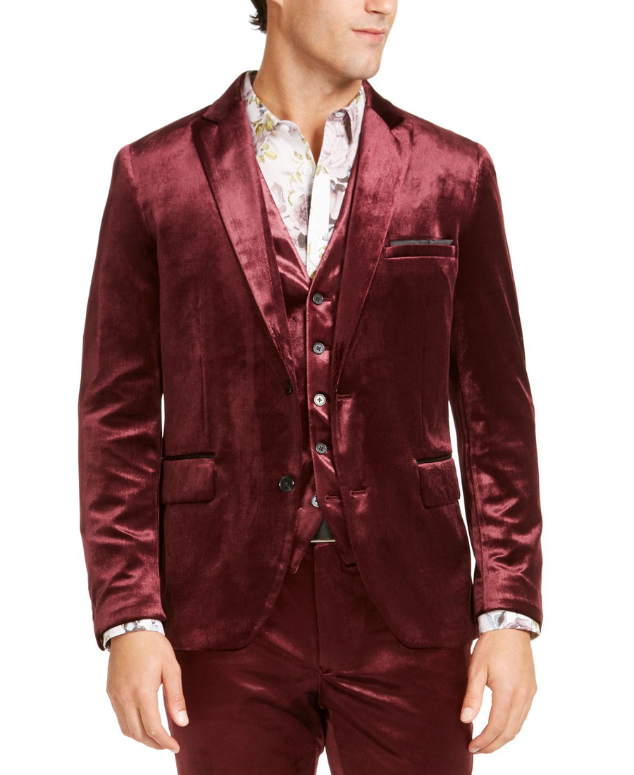 Inc International Concepts Inc Slim-fit Shiny Velvet Blazer Friar