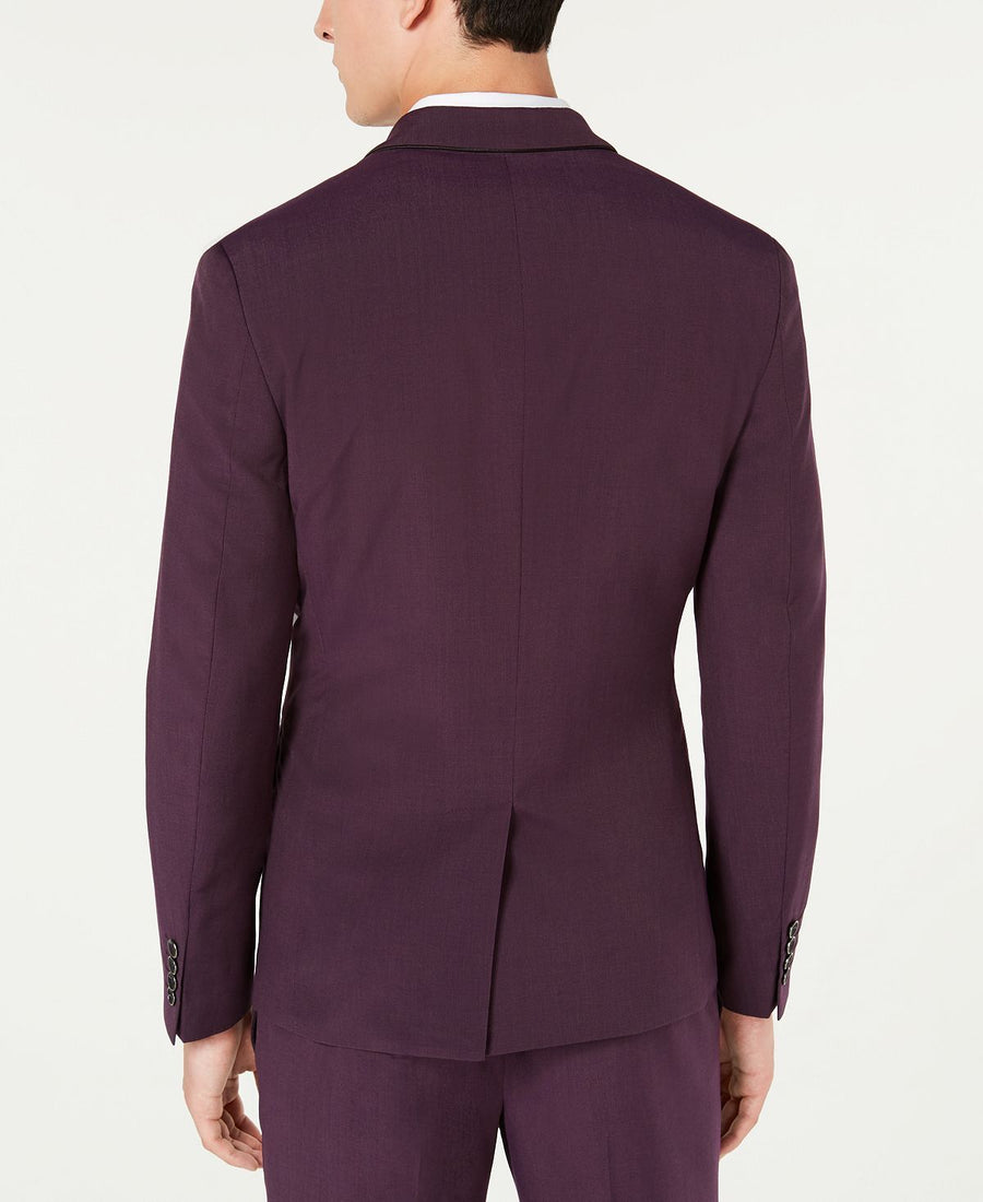 Inc International Concepts Inc Slim-fit Skull-lined Blazer Grape Rioja