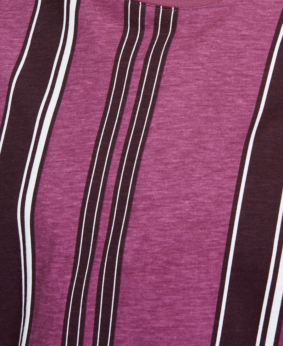 Inc International Concepts Inc Tea Date Stripe T-shirt Rose Plum