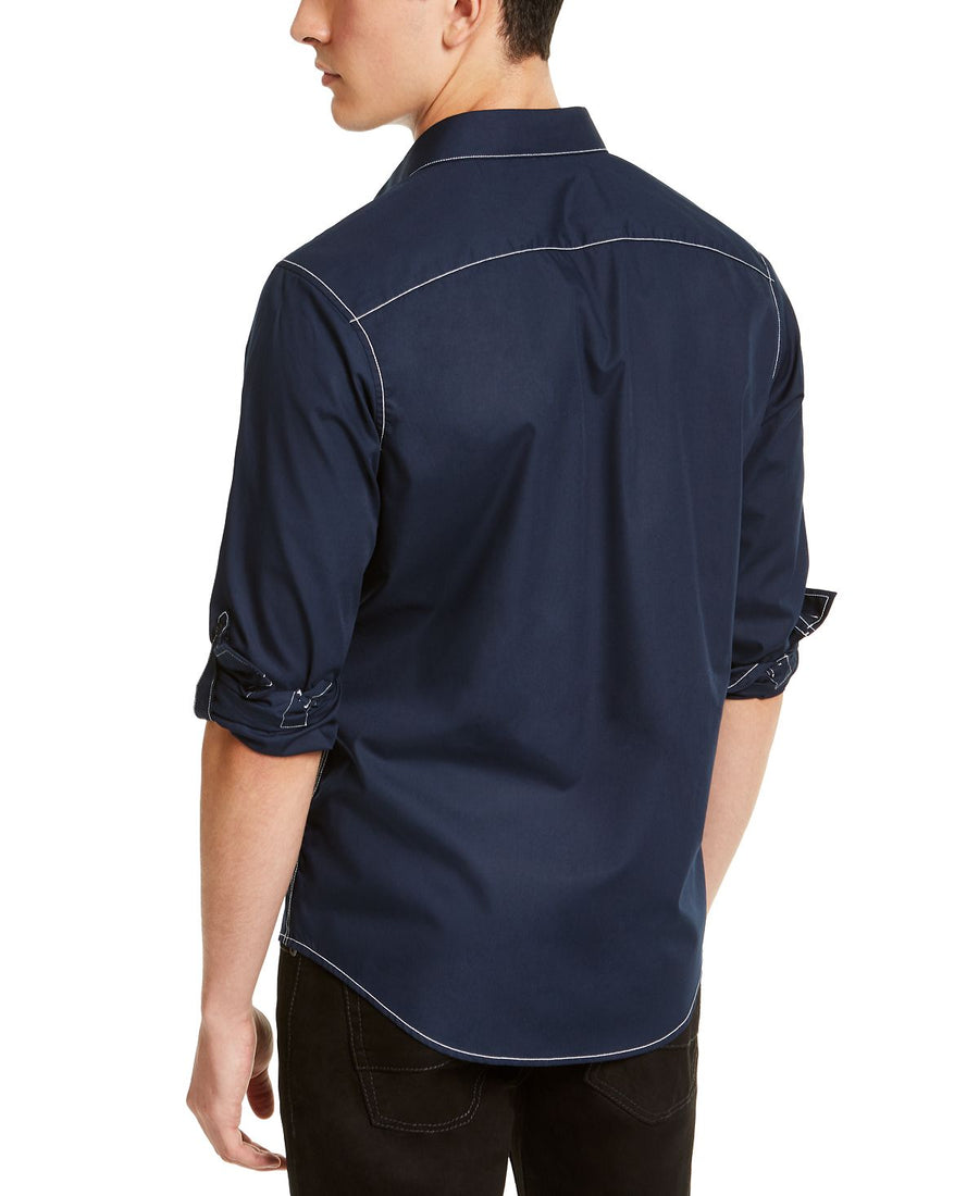 Inc International Concepts Inc Utility Shirt Basic Navy