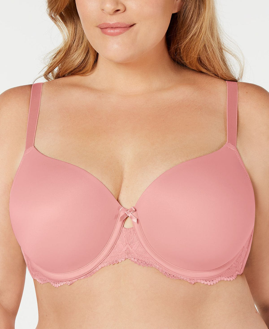 Inc International Concepts Inc Wo Plus Lace-trim Balconette Bra Fresh Carnation