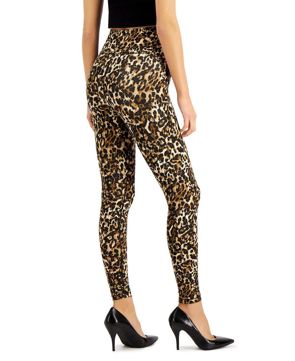 Inc International Concepts Leopard-print Compression Leggings Nude
