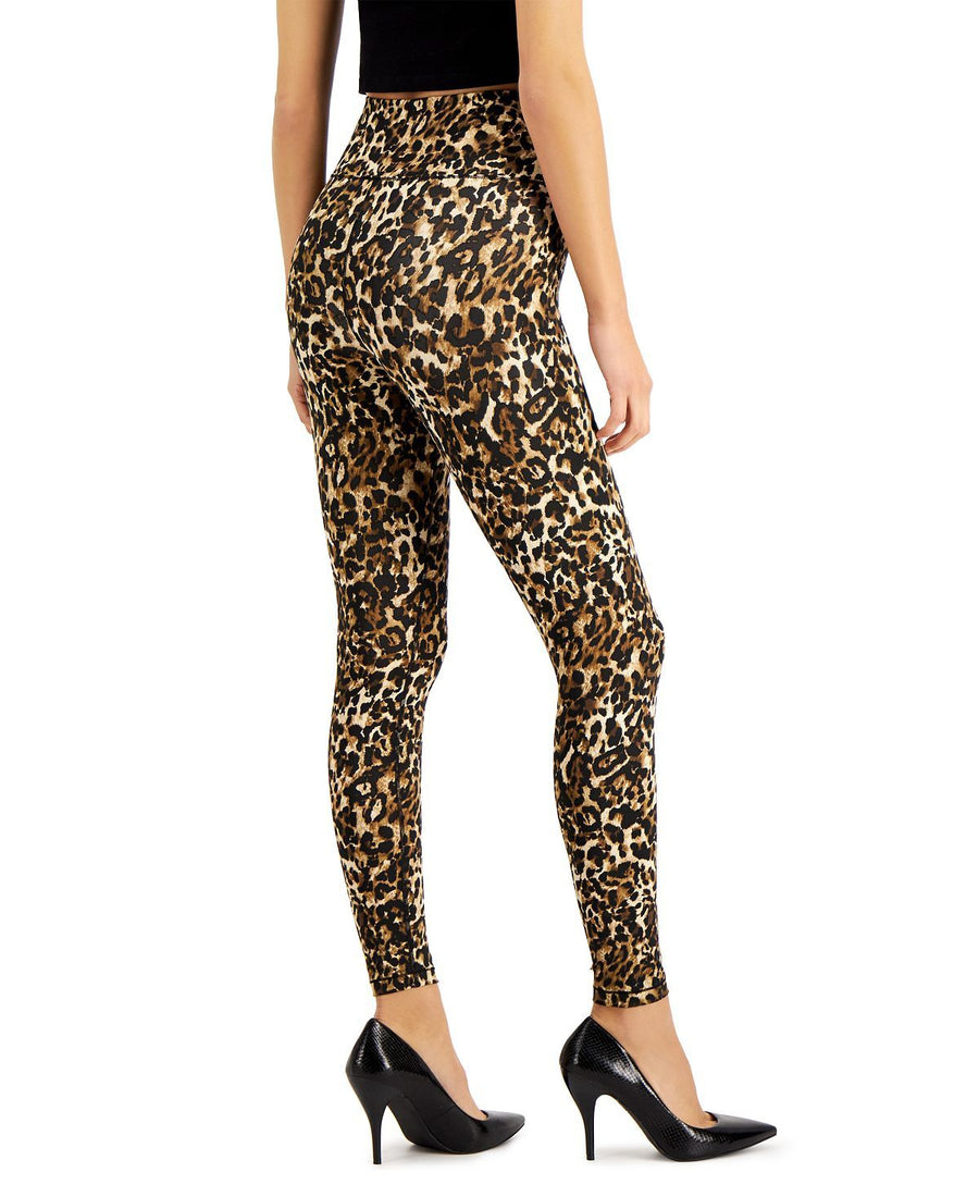 Inc International Concepts Leopard-print Compression Leggings Nude