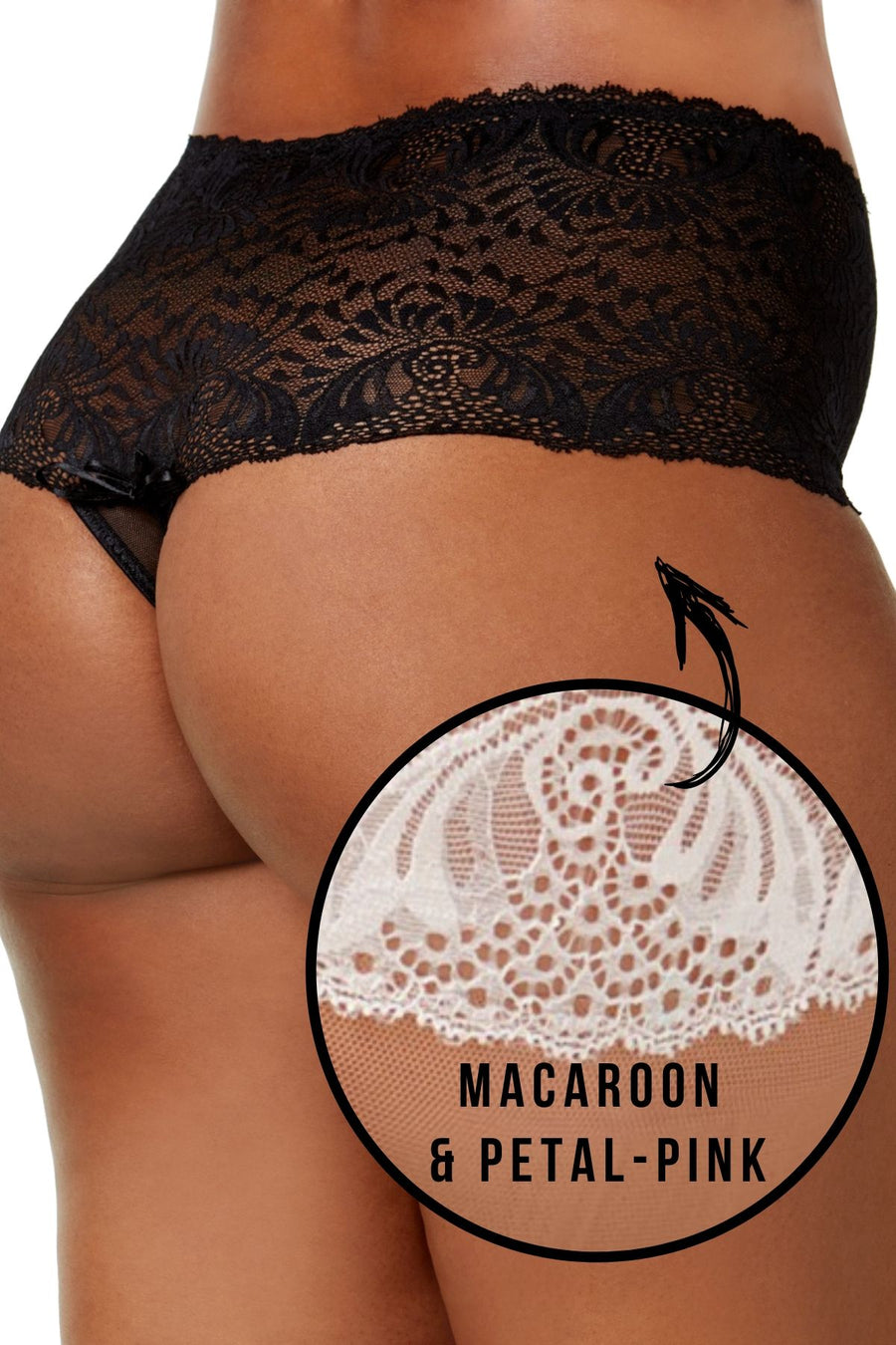 Inspire Psyche Terry PLUS Macaroon/Petal-Pink Goddess High-Waist Thong