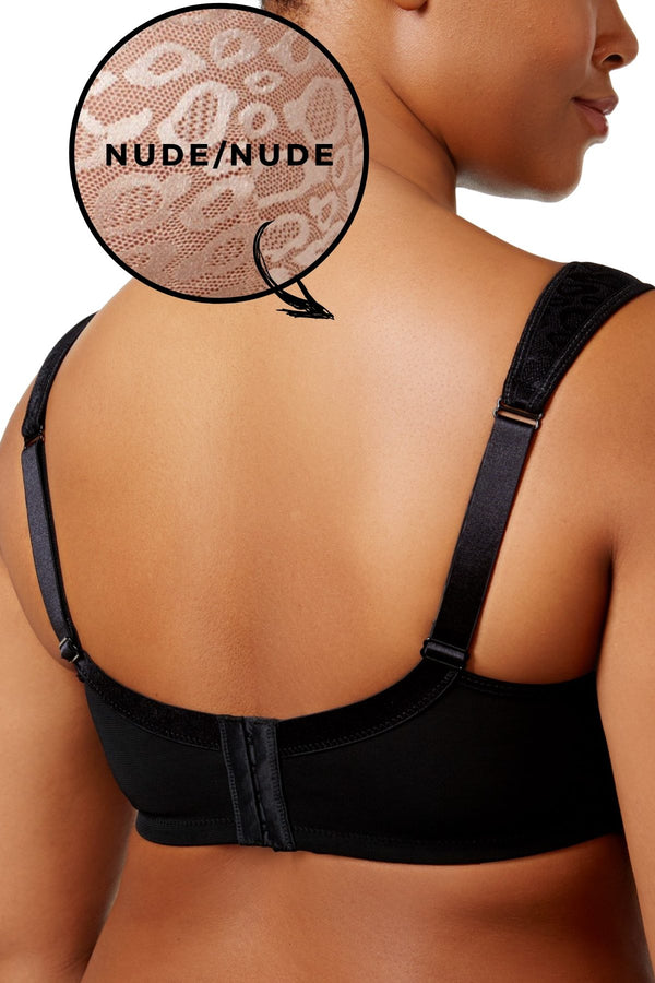 Inspire Psyche Terry PLUS Nude/Nude Textured-Mesh Balconette Bra