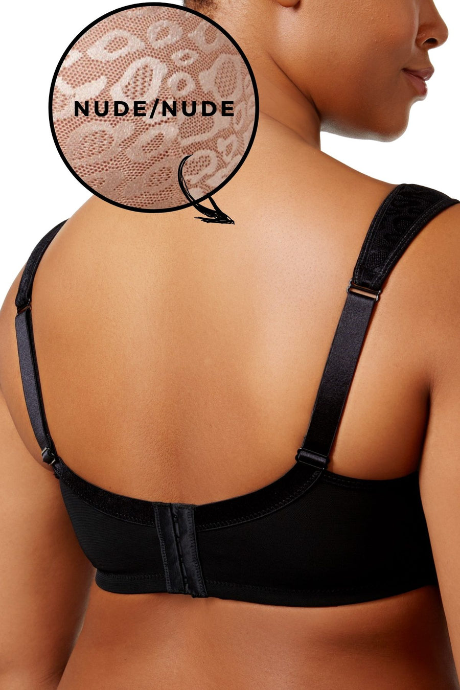 Inspire Psyche Terry PLUS Nude/Nude Textured-Mesh Balconette Bra
