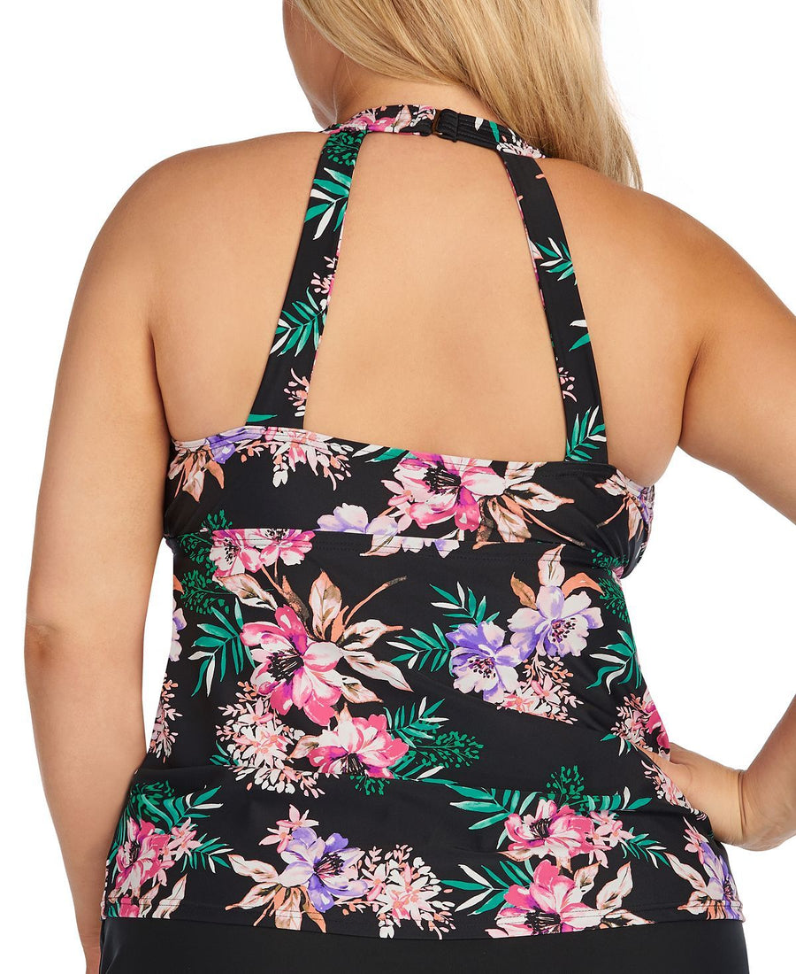 Island Escape Trendy Plus In Your Dreams Underwire Tankini Top In Your Dreams