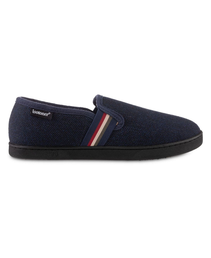 Isotoner Signature Maverick Closed Back Slipper Navy Blue