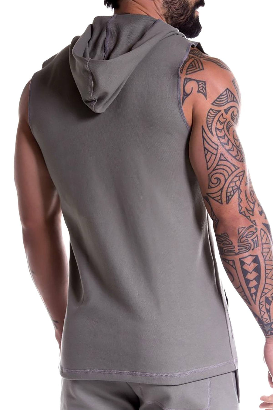 JOR Green Squash Sleeveless Zip-Hoodie