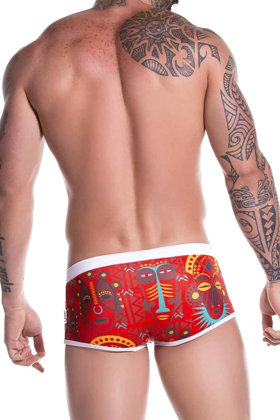 JOR Tribal-Mask Printed Swim Trunk