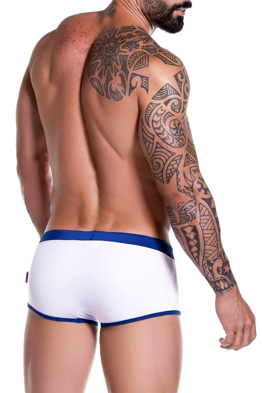 JOR White/Blue Sport Swim Trunk