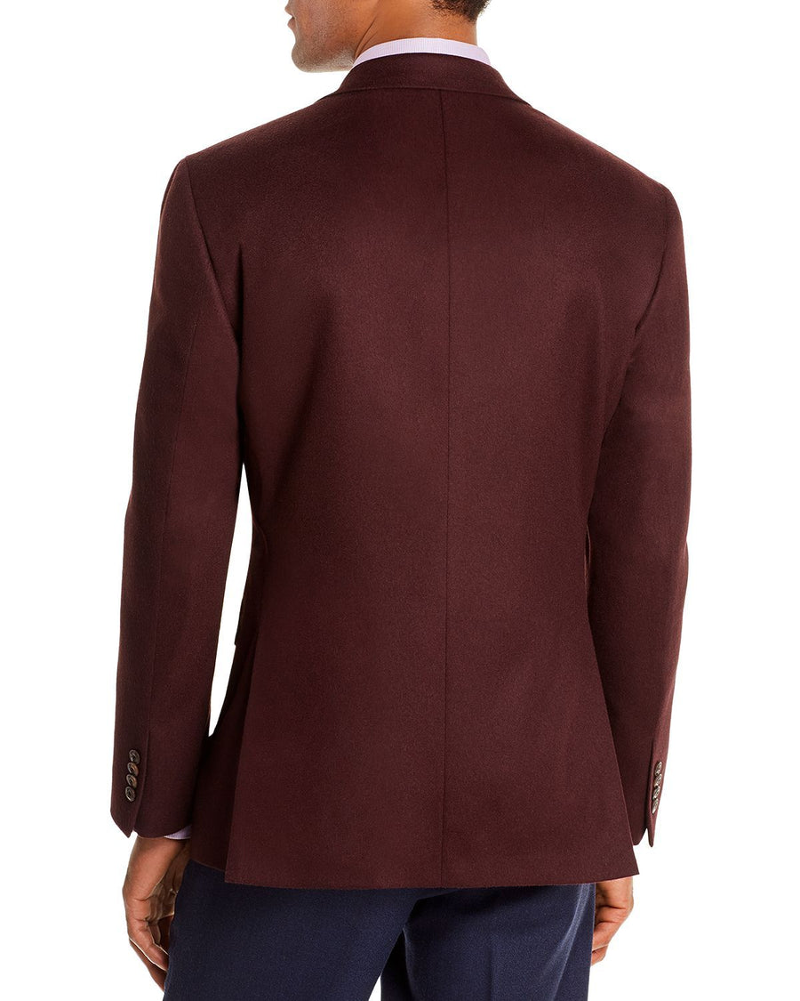 Jack Victor Cashmere Regular Fit Sport Coat Burgundy