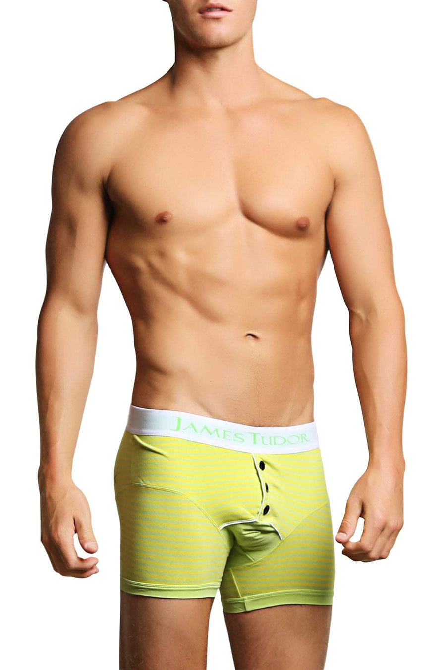 James Tudor Lemon & Lime Regal Stripe Boxer Brief